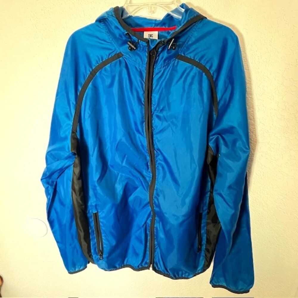 DC Shoe Royal Blue and Black Windjacket- Size L